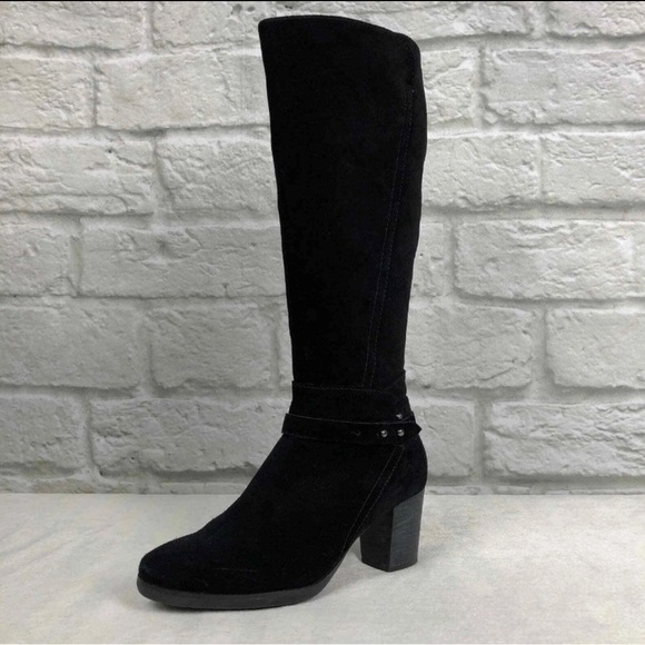 Michael Kors 'Chancellor' Suede Boot black size 7.5. EUC NO FLAWS - Picture 2 of 6